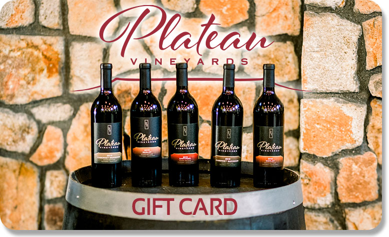 Plateau Vineyards Giftcard $25